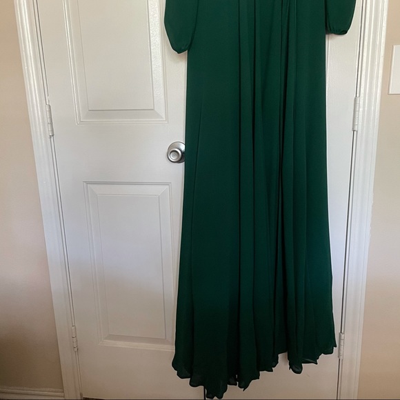 Reformation Milan Dress Emerald NWOT - Picture 9 of 11